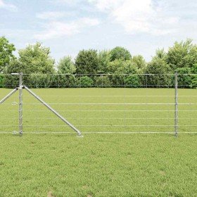 Valla de campo Plateado 100 x 0.8 m Acero galvanizado