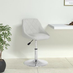 Silla de comedor de cuero sintético blanco Silla de comedor de cuero sintético blanco