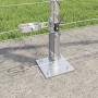 Valla de campo Plateado 25 x 1 m Acero galvanizado