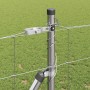 Valla de campo Plateado 25 x 1.2 m Acero galvanizado