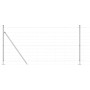 Valla de campo Plateado 25 x 1.2 m Acero galvanizado