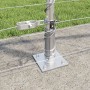 Valla de campo Plateado 25 x 1.2 m Acero galvanizado