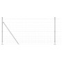 Valla de campo Plateado 25 x 1.2 m Acero galvanizado