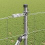 Valla de campo Plateado 25 x 1.2 m Acero galvanizado