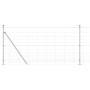 Valla de campo Plateado 25 x 1.2 m Acero galvanizado