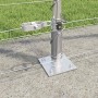 Valla de campo Plateado 25 x 1.4 m Acero galvanizado