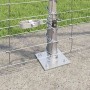 Valla de campo Plateado 25 x 1.5 m Acero galvanizado