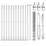 Valla de campo Plateado 25 x 1.5 m Acero galvanizado