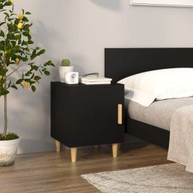 Schwarzer Sperrholz-Nachttisch von vidaXL, Nachttische - Ref: Foro24-812044, Preis: 42,00 €, Rabatt: %