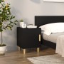 Black plywood nightstand by vidaXL, Nightstands - Ref: Foro24-812044, Price: 41,94 €, Discount: %