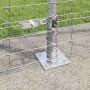 Valla de campo Plateado 25 x 1.6 m Acero galvanizado