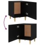 Black plywood nightstand by vidaXL, Nightstands - Ref: Foro24-812044, Price: 41,94 €, Discount: %
