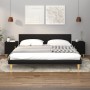 Mesita de noche madera contrachapada negra de vidaXL, Mesitas de noche - Ref: Foro24-812044, Precio: 41,94 €, Descuento: %