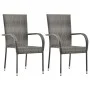 Juego de comedor para jardín 3 piezas gris de vidaXL, Conjuntos de jardín - Ref: Foro24-3067691, Precio: 215,90 €, Descuento: %