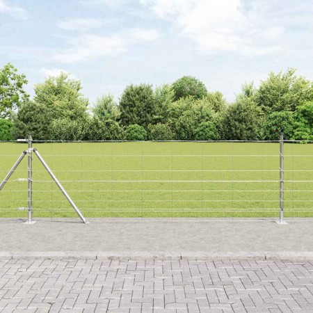 Valla de campo Plateado 50 x 0.8 m Acero galvanizado