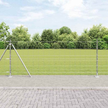 Valla de campo Plateado 50 x 1 m Acero galvanizado