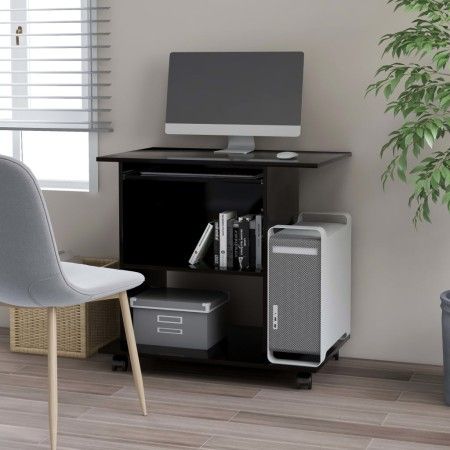 Weißer Computertisch aus Sperrholz, 80 x 50 x 75 cm von vidaXL, Schreibtische - Ref: Foro24-802895, Preis: 74,43 €, Rabatt: %