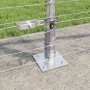 Valla de campo Plateado 50 x 1.2 m Acero galvanizado