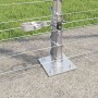 Valla de campo Plateado 50 x 1.5 m Acero galvanizado