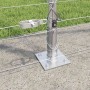 Valla de campo Plateado 50 x 1.6 m Acero galvanizado