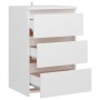 Nachttische, 2 Stück, weißes Sperrholz, 40 x 35 x 62,5 cm von vidaXL, Nachttische - Ref: Foro24-806212, Preis: 105,61 €, Raba...