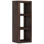 Armario consola de madera maciza de acacia 40x30x110 cm