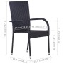 5-teiliges schwarzes Garten-Essset von vidaXL, Gartensets - Ref: Foro24-3067693, Preis: 310,05 €, Rabatt: %