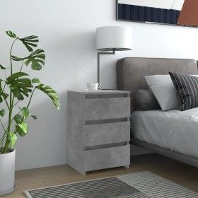 Nachttische 2 Stück betongraues Sperrholz 40x35x62,5cm von vidaXL, Nachttische - Ref: Foro24-806220, Preis: 84,89 €, Rabatt: %