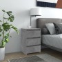 Nachttische 2 Stück betongraues Sperrholz 40x35x62,5cm von vidaXL, Nachttische - Ref: Foro24-806220, Preis: 84,89 €, Rabatt: %