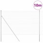 Reja con postes Plateado 1.5 x 10 m Acero