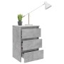 Nachttische 2 Stück betongraues Sperrholz 40x35x62,5cm von vidaXL, Nachttische - Ref: Foro24-806220, Preis: 84,89 €, Rabatt: %