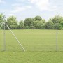 Reja con postes Plateado 1.5 x 10 m Acero