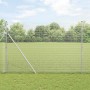 Reja con postes Plateado 1.6 x 10 m Acero