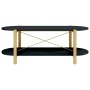 Black plywood coffee table 110x48x40 cm by vidaXL, Coffee table - Ref: Foro24-345688, Price: 50,67 €, Discount: %