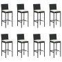 9-piece garden bar set with black cushions by vidaXL, Garden sets - Ref: Foro24-3068008, Price: 778,84 €, Discount: %