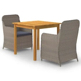 Braunes 3-teiliges Garten-Ess-Set von vidaXL, Gartensets - Ref: Foro24-3067723, Preis: 381,37 €, Rabatt: %