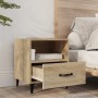 Bedside tables 2 units plywood oak Sonoma by vidaXL, Nightstands - Ref: Foro24-812031, Price: 76,36 €, Discount: %