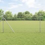 Reja con postes Plateado 1 x 25 m Acero