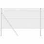 Reja con postes Plateado 1.2 x 25 m Acero