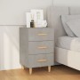 Betongrauer Nachttisch aus Holzwerkstoff, 40 x 40 x 66 cm von vidaXL, Nachttische - Ref: Foro24-812082, Preis: 59,08 €, Rabat...