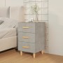 Betongrauer Nachttisch aus Holzwerkstoff, 40 x 40 x 66 cm von vidaXL, Nachttische - Ref: Foro24-812082, Preis: 59,08 €, Rabat...