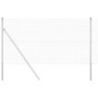Reja con postes Plateado 1.4 x 25 m Acero