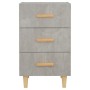 Betongrauer Nachttisch aus Holzwerkstoff, 40 x 40 x 66 cm von vidaXL, Nachttische - Ref: Foro24-812082, Preis: 59,08 €, Rabat...