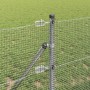 Reja con postes Plateado 0.8 x 50 m Acero