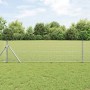Reja con postes Plateado 0.8 x 50 m Acero