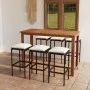 7-piece garden bar set with brown cushions by vidaXL, Garden sets - Ref: Foro24-3068010, Price: 376,46 €, Discount: %