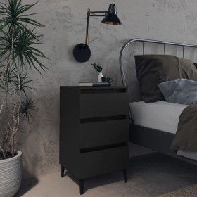 Nachttisch mit schwarzen Metallbeinen 40x35x69 cm von vidaXL, Nachttische - Ref: Foro24-805907, Preis: 67,49 €, Rabatt: %