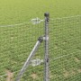 Reja con postes Plateado 0.8 x 50 m Acero
