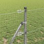 Reja con postes Plateado 0.8 x 50 m Acero