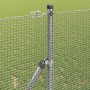 Reja con postes Plateado 1.2 x 50 m Acero